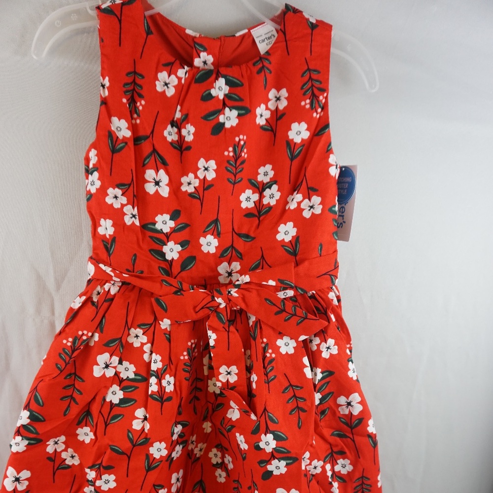 Carter's Kids  Floral Twill Dress Size 4 NWT